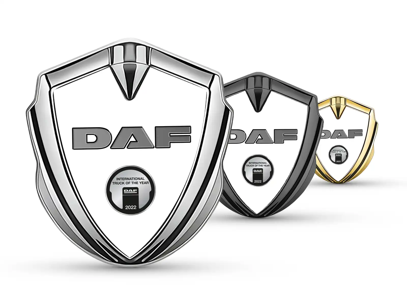 Daf Emblem Metal Badge Racing Style Glossy Finish